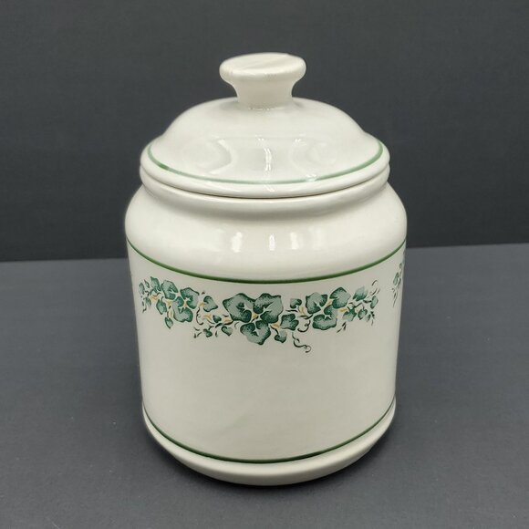 Corelle Callaway Medium Canister Corning Callaway Ivy Leaves Lidded Jar - Picture 2 of 6